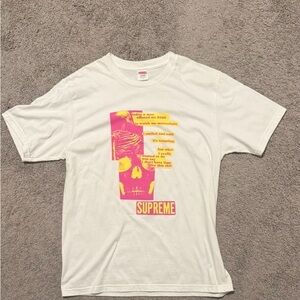 Supreme Red Logo White T-Shirt